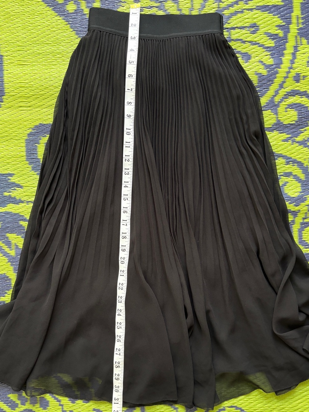 Atitzia Wilfred Twirl Skirt In Black Size XXS Elastic Waist Pleated lightweight - Picture 9 of 12